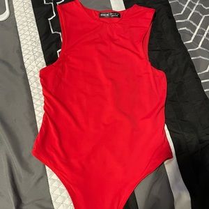 Red bodysuit, size x-small